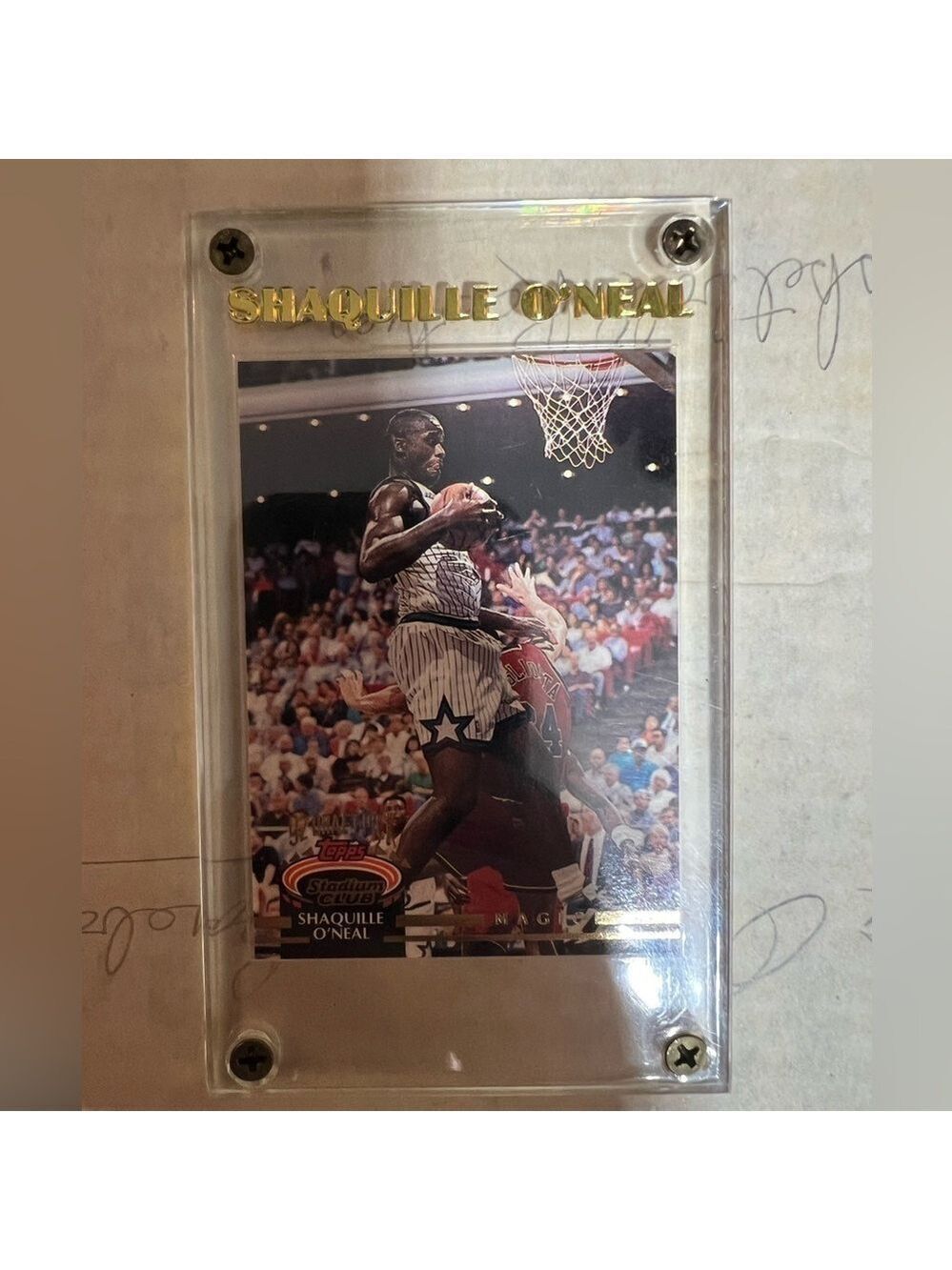 Ungraded 1992 Topps Stadium Club #247 Shaquille O’Neal Rookie Card